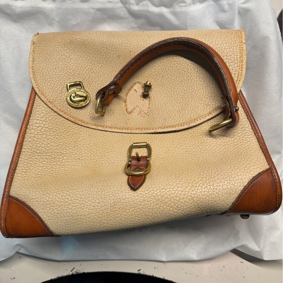 Dooney & Bourke All-Weather Leather Carpet Bag - FOR PARTS AS IS - Picture 2 of 7